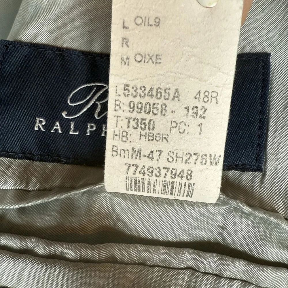 Vintage RRL Ralph Lauren Silk/Wool‎ Plaid Blazer Jacket 48R Union Made